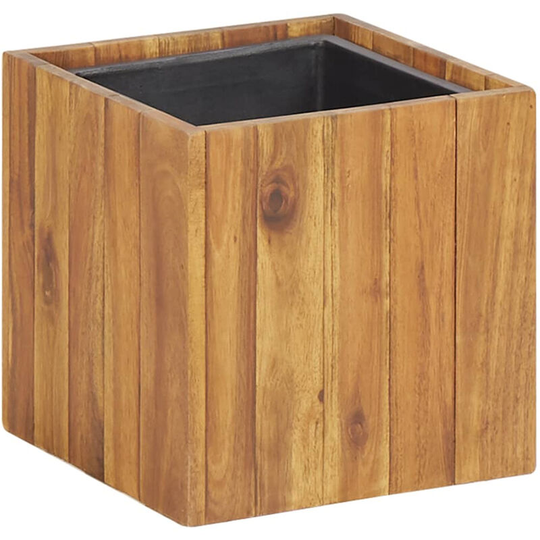 Garden Planter Pot 24.5x24.5x24.5 cm Solid Acacia Wood