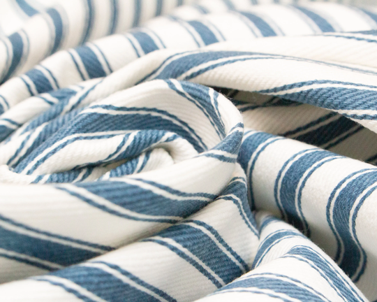 Organic Cotton Ticking Stripe Twill Fabric