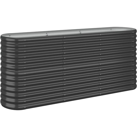 Vidaxl - Garden Planter Powder-coated Steel 152x40x68 cm Anthracite Anthracite