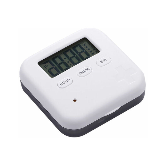 Timer Pill Box Electronic Reminder Pill Box Elderly Pill Box Timer Gray