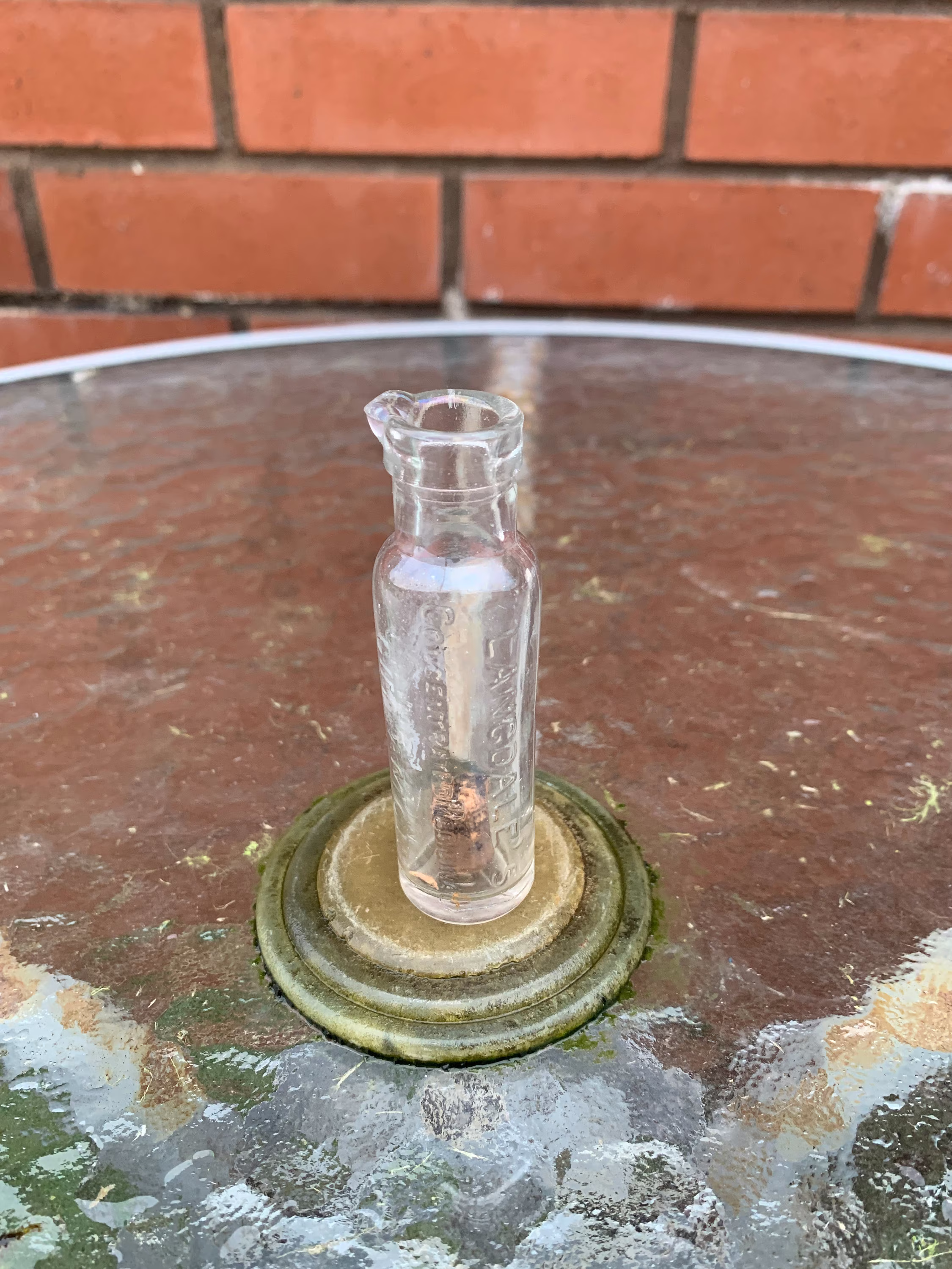 Vintage Langdales Concentrated Cinnamon Medicine Bottle Found Mudlarking