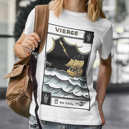 Virgo | 1927 - Unisex Organic T-Shirt, Vintage Style Tarot T-Shirt