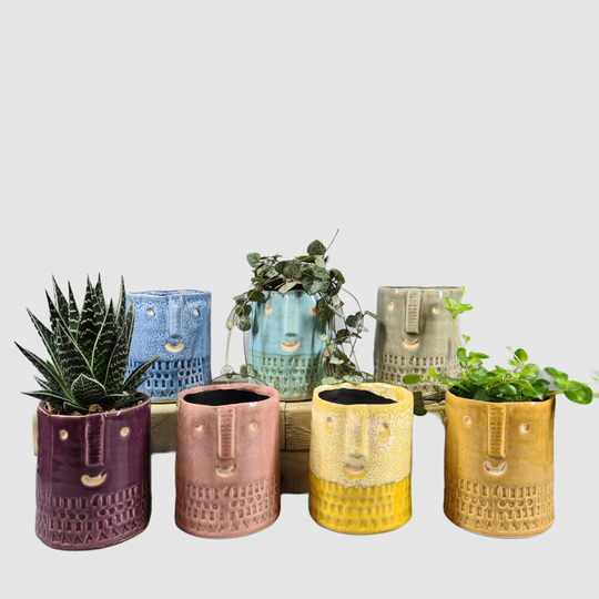 Hettie Handmade Ceramic Planters/House Plant Pot - Fun Gift