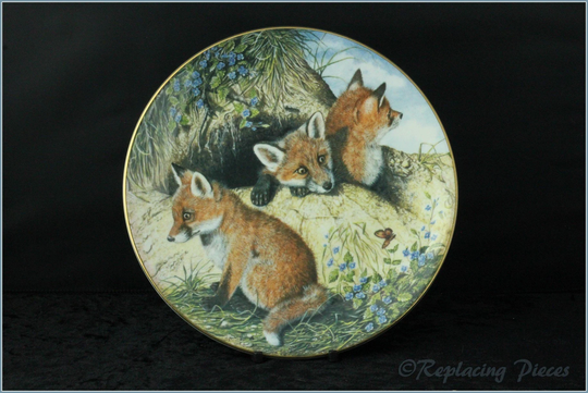 Royal Worcester - The Painted Seasons Little Fox Cubs
