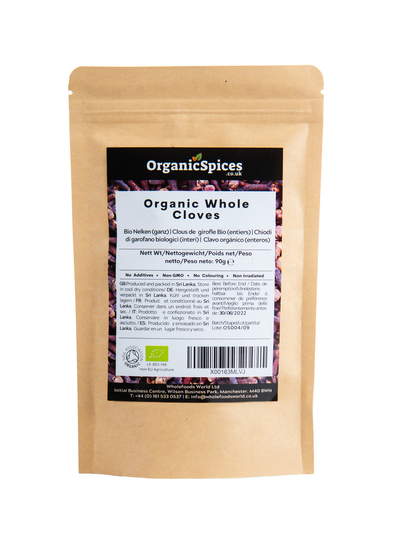 Organic Whole Cloves| Free Shipping | Soil Association Certified