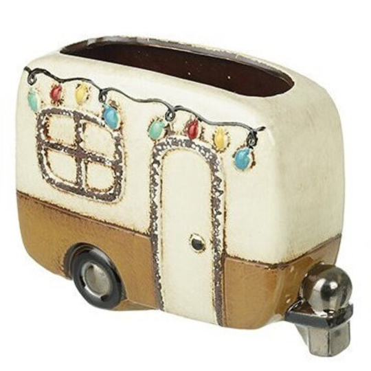 Ceramic Caravan Planter, Indoor Planters, Small Plant Lovers Gift, Kitchen Decor, New Home, Gift For Her, Housewarming