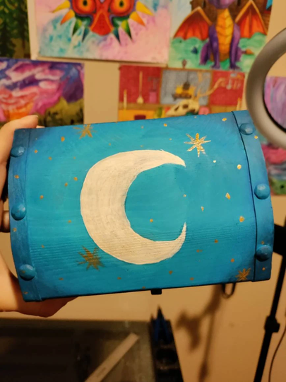Custom Hand Painted Alter Boxes. Travel Box