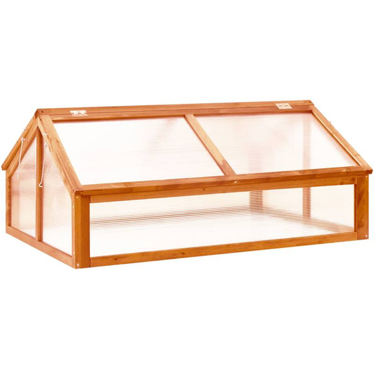 Vidaxl - Greenhouse Brown 114x80x50 cm Firwood Brown