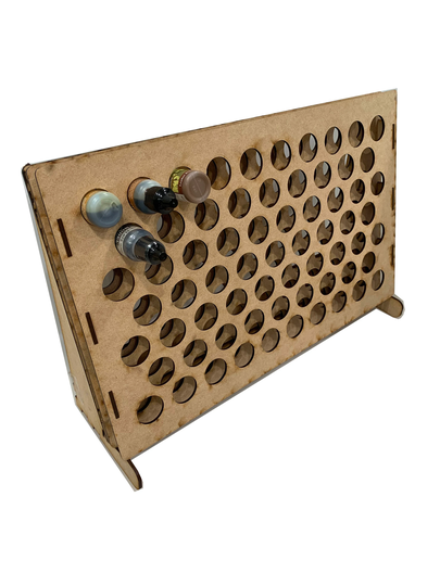 Wood Paint Bottle Rack Organizer For Army Painter Warpaints - 67 Standing 18Ml/0.6 Oz. Version