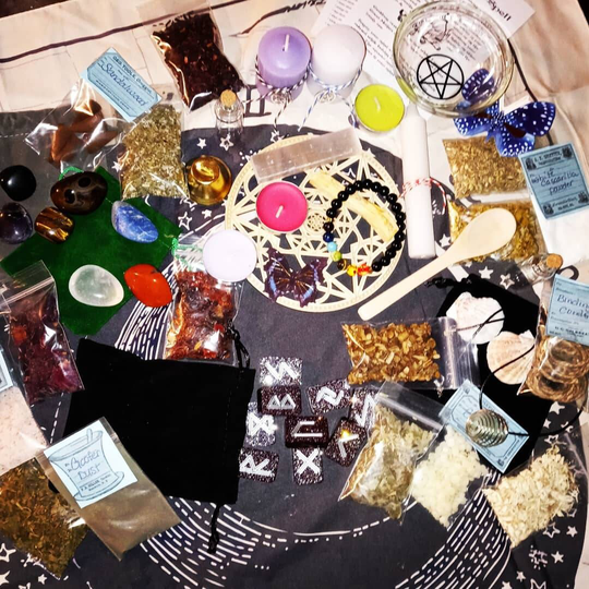 Huge 100 Piece Altar Box Witchcraft Starter Kit