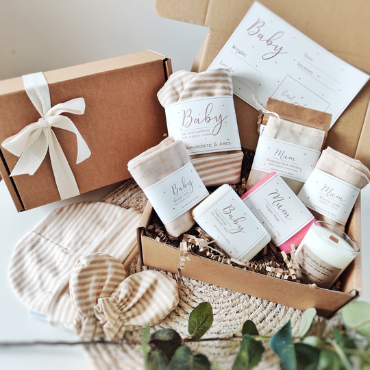 Personalised Mum And Baby Organic Vegan Gift Set