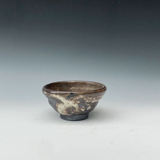 New Black & White Salt Fired Small Bowl By Lynn Isaacson