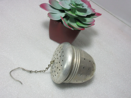 Vintage Aluminum Metal Tea Spice Steeper Strainer