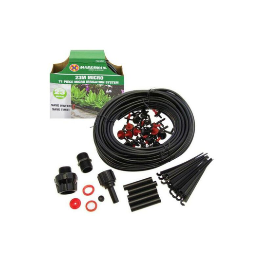 71PC micro irrigation watering kit automatic garden plant greenhouse drip system
