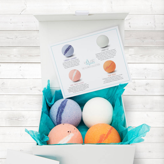 Flower Collection Organic Bath Bomb Gift Set