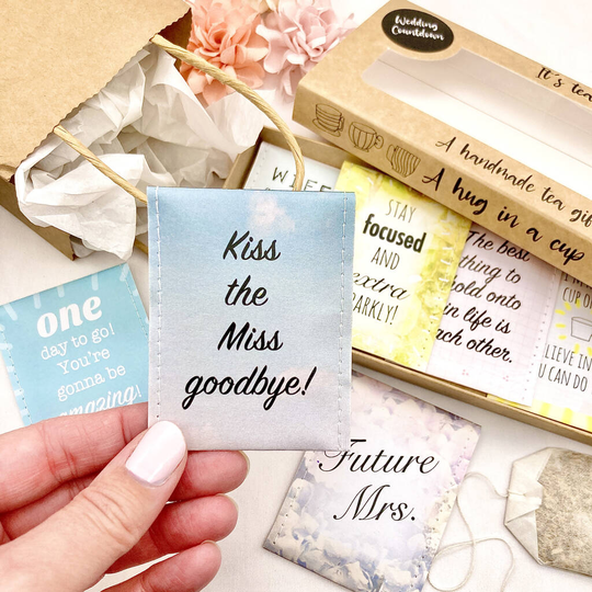 Wedding Countdown Tea Gift Set For Bride