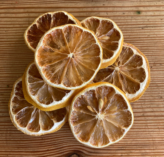 Organic Dried Lemon Slices | Dehydrated Herbal Teas Natural Remedies Vitamin C Immune Boost Cocktails