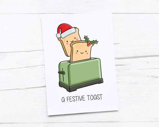 Happy Christmas Card | Merry Festive Toast