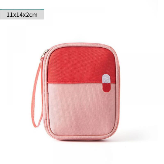 Thsinde - Medicine Kit Waterproof Large Capacity Medical Emergency Bag, First Aid Medicine Kit Empty Medical Box, (pink trumpet)