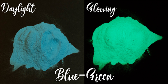 Green Glow in The Dark - Blue Daylight Pigment Powder For Epoxy Crafts