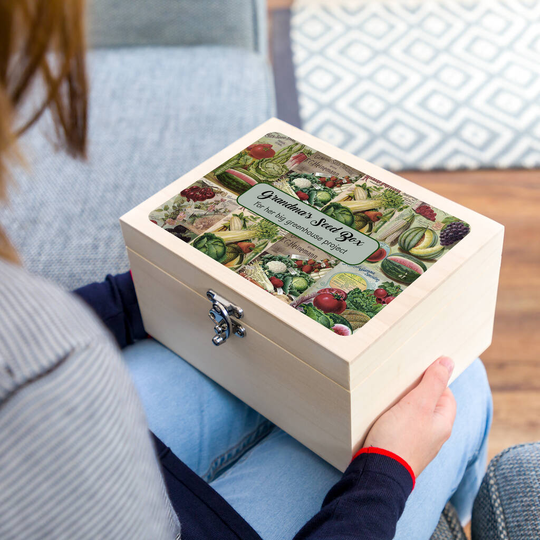Personalised Vegetable Seed Box Garden Gift