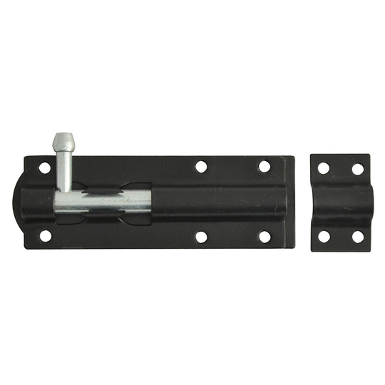 Forge - Tower Bolts Black Powder Coated 100mm (4in) FGETOWBBL4