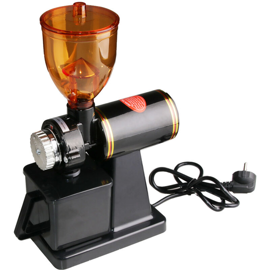 Coffee Grinder, Adjustable Electric Kitchen Grinder Machine with 8 Levels for Coffee Beans Spiced Nuts Herbs (Black)