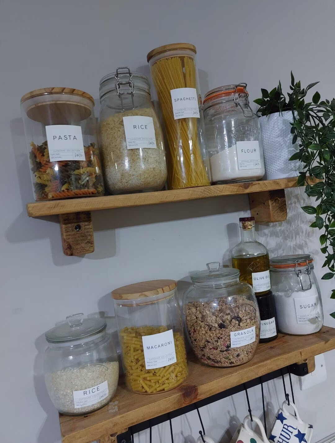 storage Jar Labels | Water Resistant Vinyl Pasta Rice Jar Labels Herb & Spices Labels, Kitchen Pantry