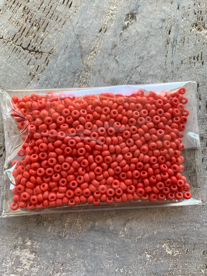 Coral, 8/0 Czech Seed Beads, Preciosa Glass Beads
