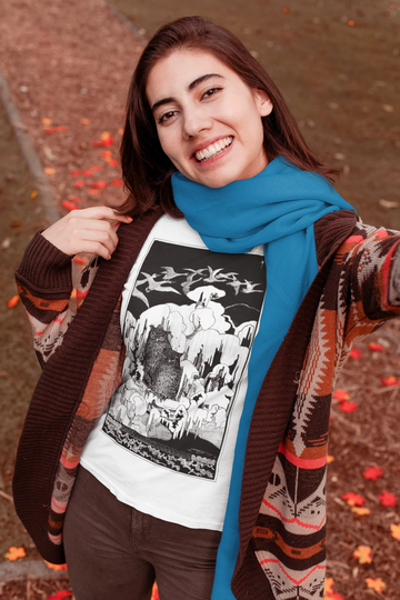 Christmas Night | 1894 - Unisex Organic T-Shirt, Vintage Style Art T-Shirt