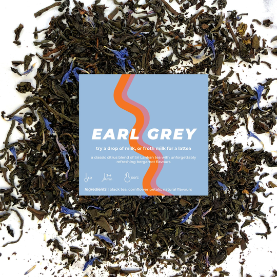 Earl Grey. Loose Leaf Black Tea. Add Infuser. By Yawn Brew