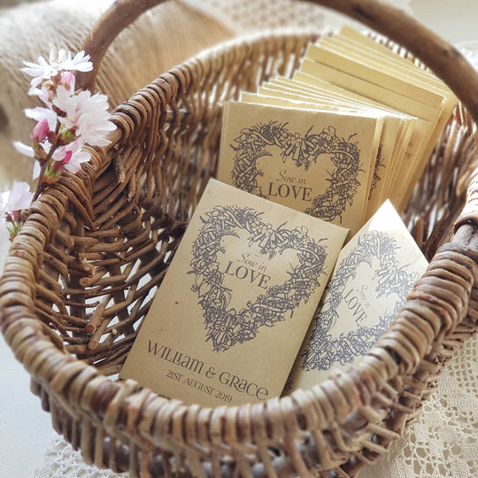 'Sow In Love' Seed Packet Favours