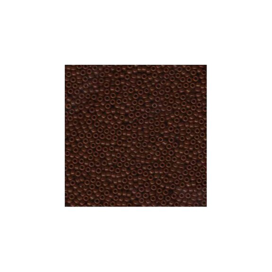 Miyuki Seed Beads 11/0 Opaque Chocolate Brown 11-419 24G Tube Glass Size 11