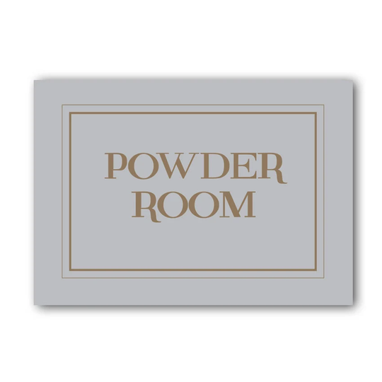 Powder Room Sign, The Room, Toilet Bathroom Sign