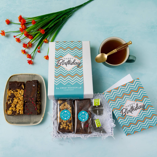 Happy Birthday Chevron Vegan Bars Afternoon Tea For Two