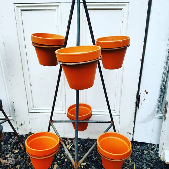 Tiered 6 Pot Plant Stand, Indoor Or Outdoor