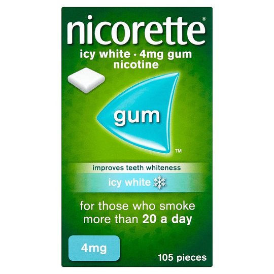 Nicorette Icy White 4Mg Gum 105