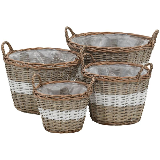 August Grove - Jaycee 4 Piece Plastic Planter Box Set by Brown