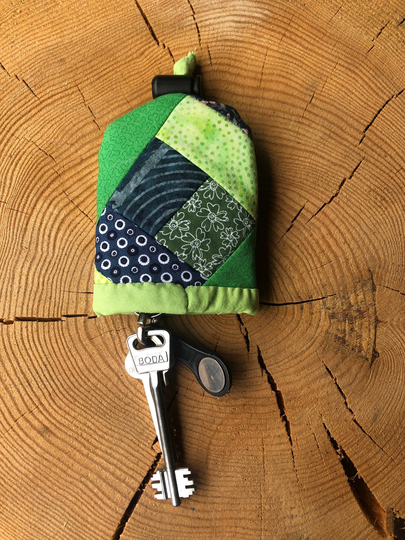 Pocket Key Holder, Ring, Organizer, Handmade Cotton Case, Smart Chain-Case, Mother's Day Gift, Stocking Stuffer, Christmas