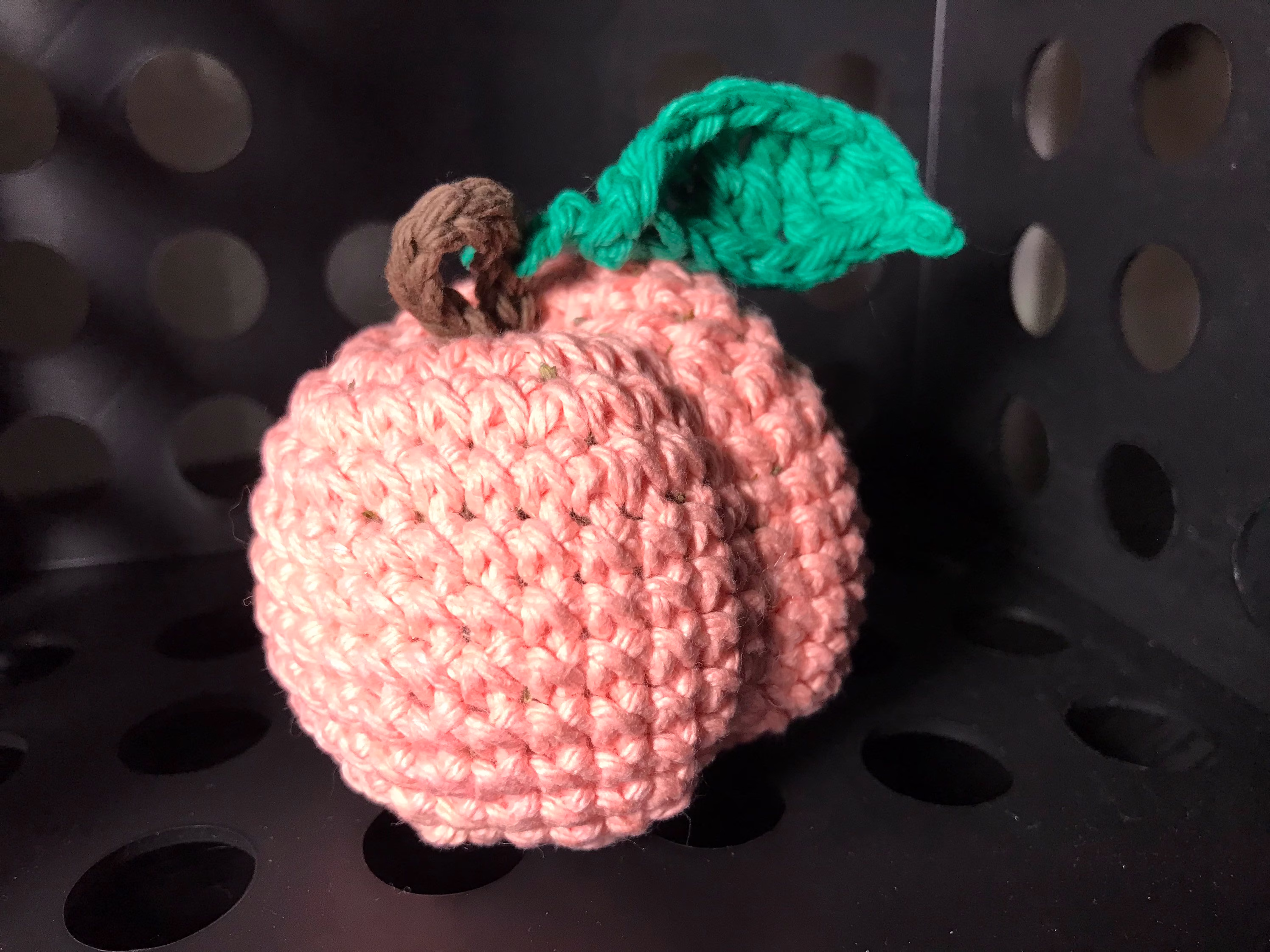 Hand Crocheted Amigurumi Peaches Filled With Fragrant Herbs