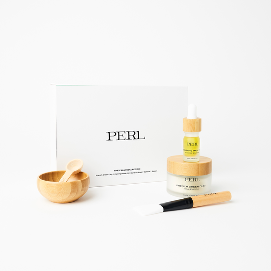 French Green Clay Mask And Calming Mask Oil Set