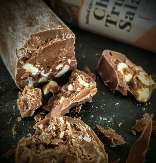 Salted Caramel Chocolate Salami