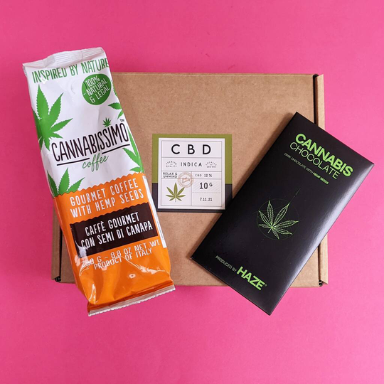 Personalised Cbd Coffee And Chocolate Gift Set