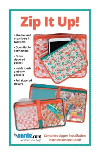 By Annie - Zip It Up Zippered Organizers in Two Sizes