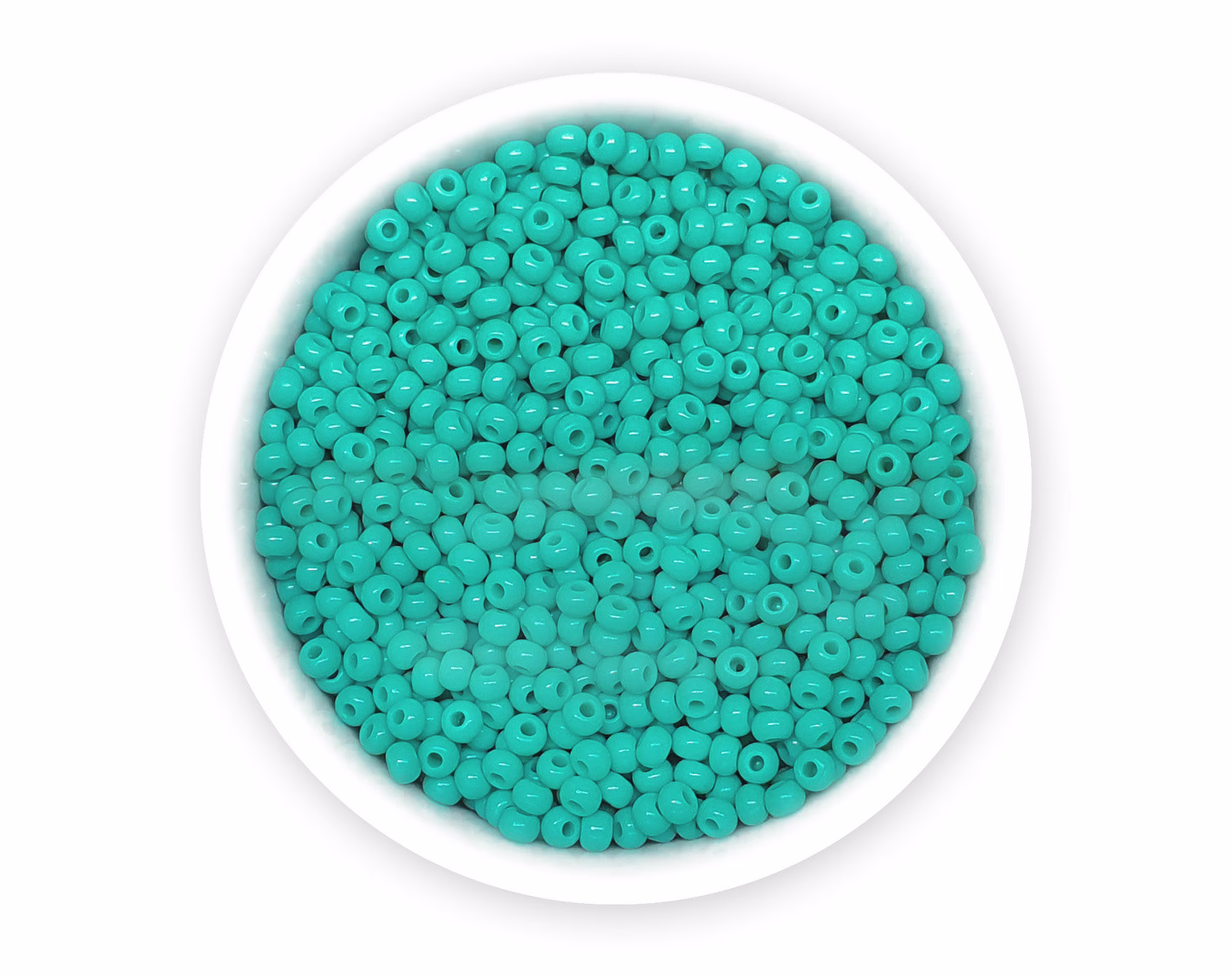 20G Seed Beads 10/0 Opaque Turquoise Blue Bead Rocailles Nr 639 63130