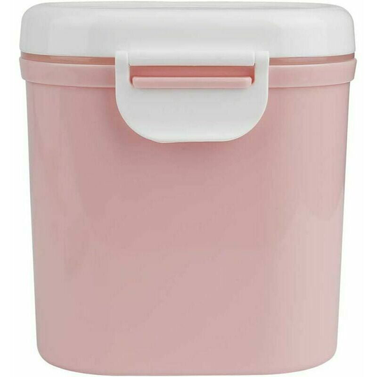 Portable Baby Milk Powder Dispenser Formula Powder Container Milk Powder Storage Box for Grain Fruit Snacks 800ml Pink - Deckon