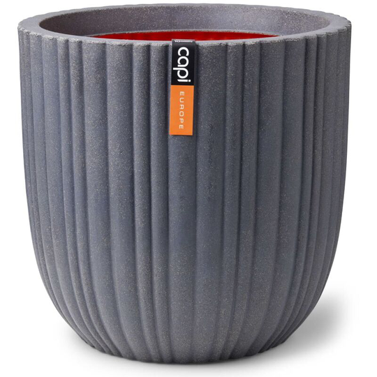 Capi - Egg Planter 'Urban Tube' 35x34 cm Dark Grey Grey