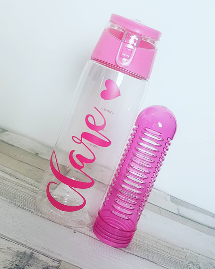 Personalised Drink Bottle, Gym Fruit Infuser, 700Ml Drinks Bpa Free, Sports School Bottle