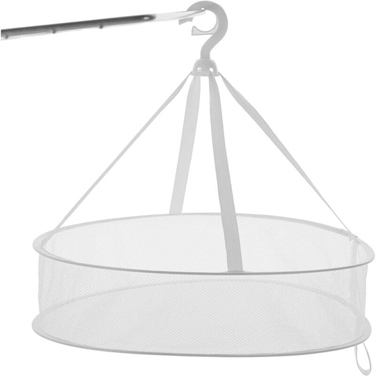 Litzee - Foldable Hanging Mesh Dryer, Sweater Drying Rack Single-Layer Flat Clothes Drying Net Laundry Hanging Mesh Rack for Underwear Lingerie Toy