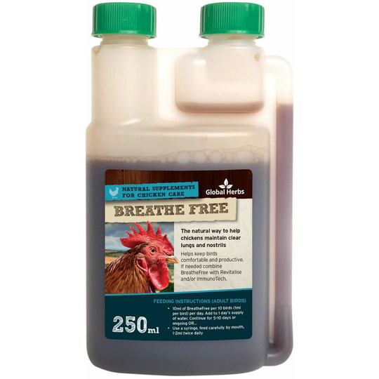Poultry Breathe Free - 250 Ml - CHBREATHEFREE250ML - Global Herbs